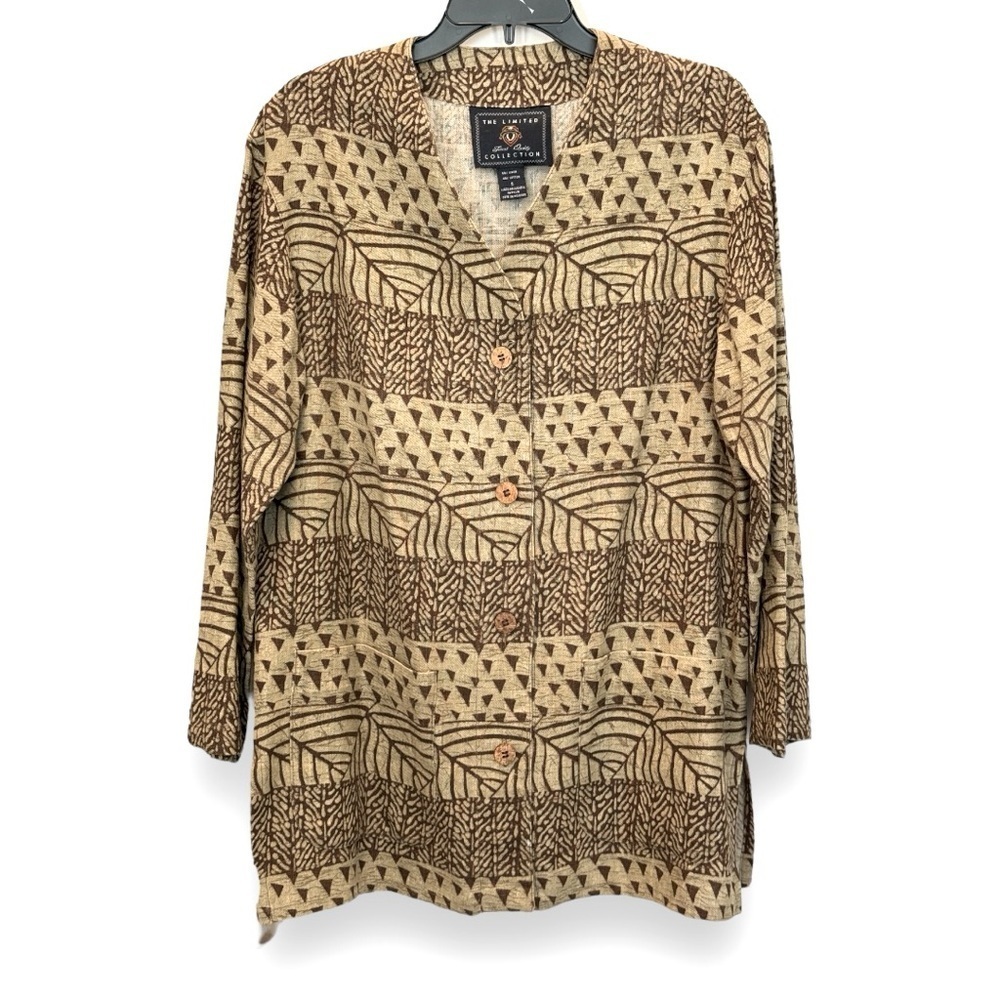 The Limited Collection Size S Linen & Cotton Tribal Print Tunic
